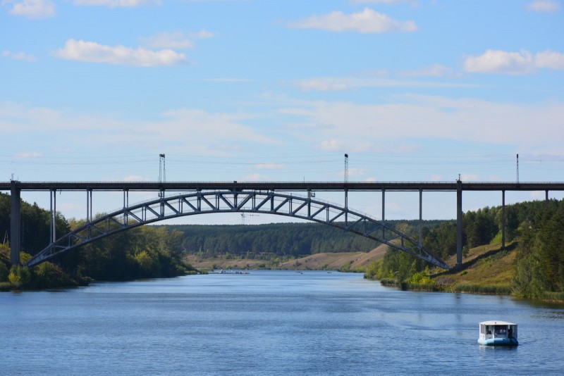 Строительство железнодорожного моста архитектора Росновского