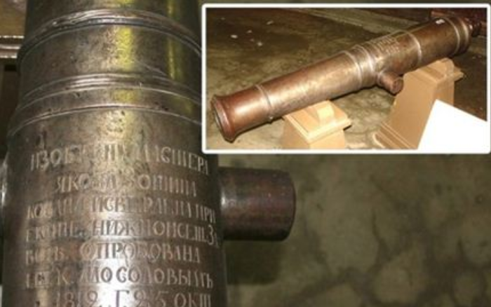 Железокованная пушка нижне-исетского изобретателя Якова Зотина