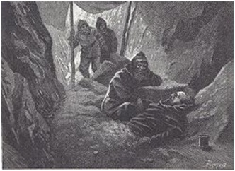 Смерть Витуса Беринга. Рисунок 1898 года