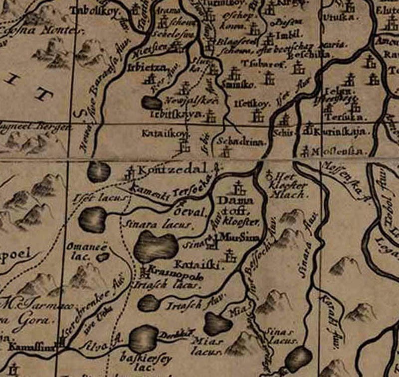Карта Тартарии (фрагмент)