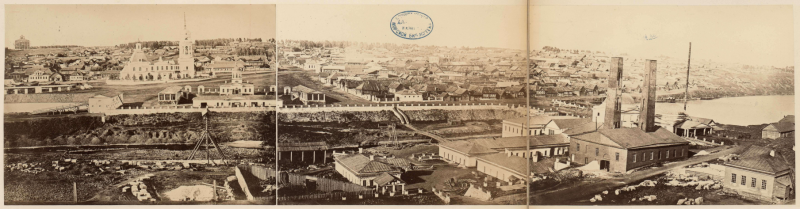 Панорама Каменского Завода. 1870 г.