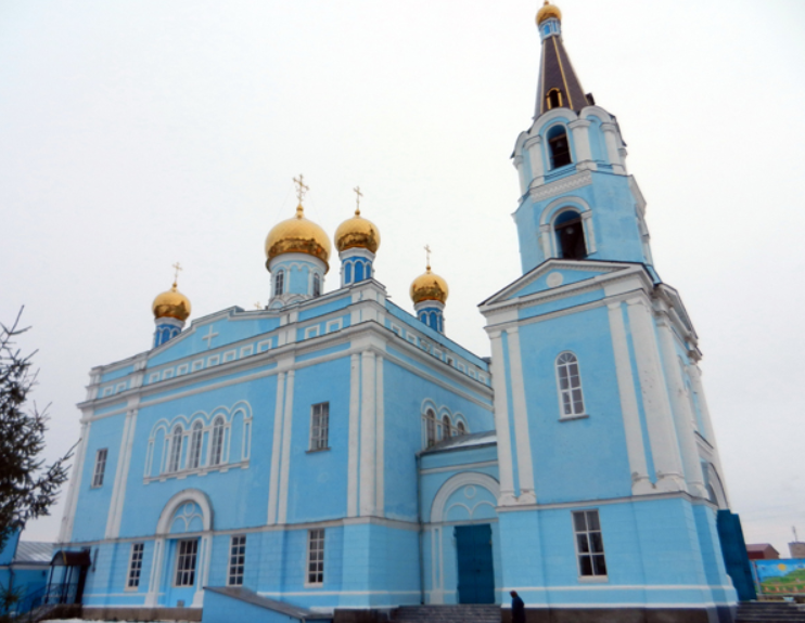 Вид с северо-запада на Покровский храм